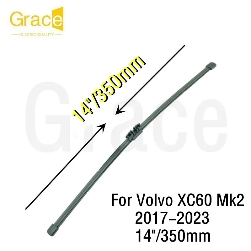 

Задняя щетка стеклоочистителя для Volvo XC60 Mk2, 14 дюймов/350 мм, резиновая лобовое стекло автомобиля, 2017 2018 2019 2020 2021 2022 2023