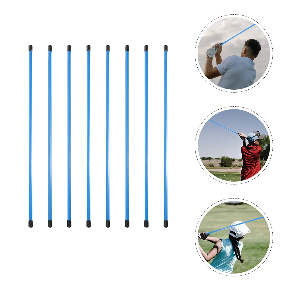 

8 Pcs Golf Putting Exercise Device Aids Swing Sticks Practice Putter Golfs Training Alignment Composite Fiber