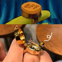 2022 trend bff ring for teen cute opening ring for man woman forever best friend finger ring birthday party gift fashion jewelry