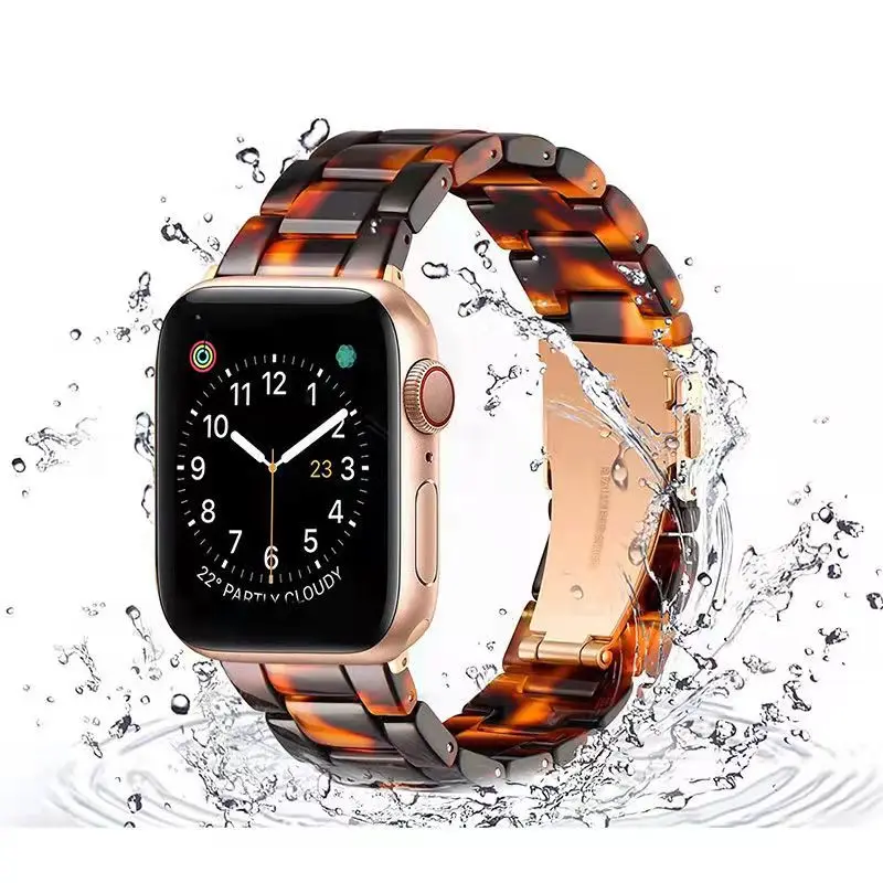 Ремешок из радужной смолы для Apple Watch iWatch 6 SE 5 4 3 38 40 41 42 44 45 мм |