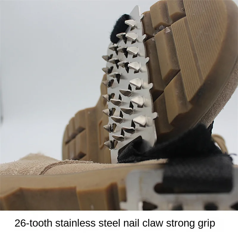 

Crampons Ice Gripper Outdoor Ice Claw Snow Claw Cleats Slip Accessories Stainless Steel Snow Non-slip Shoe Cover Anti-skid