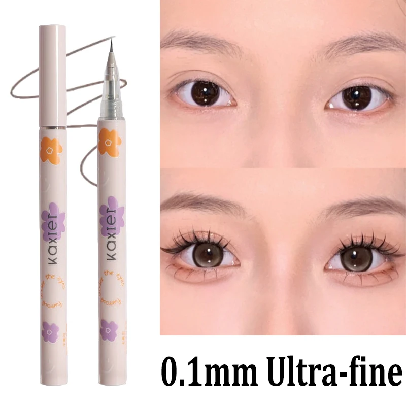 

Sdotter Matte Liquid Lying Silkworm Eyeliner Pen Light Grey Brown Pink Eyeliner Pencil Lasting Quick Drying Waterproof Eye Makeu