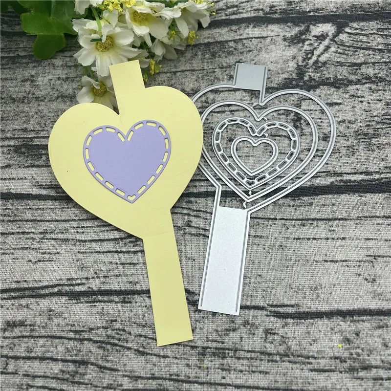 Трафареты с границей в форме сердца, цветов, кружева, металлические штампы, трафареты для «сделай сам», Скрапбукинг/фотоальбом, декоративное тиснение, «сделай сам», бумажные открытки