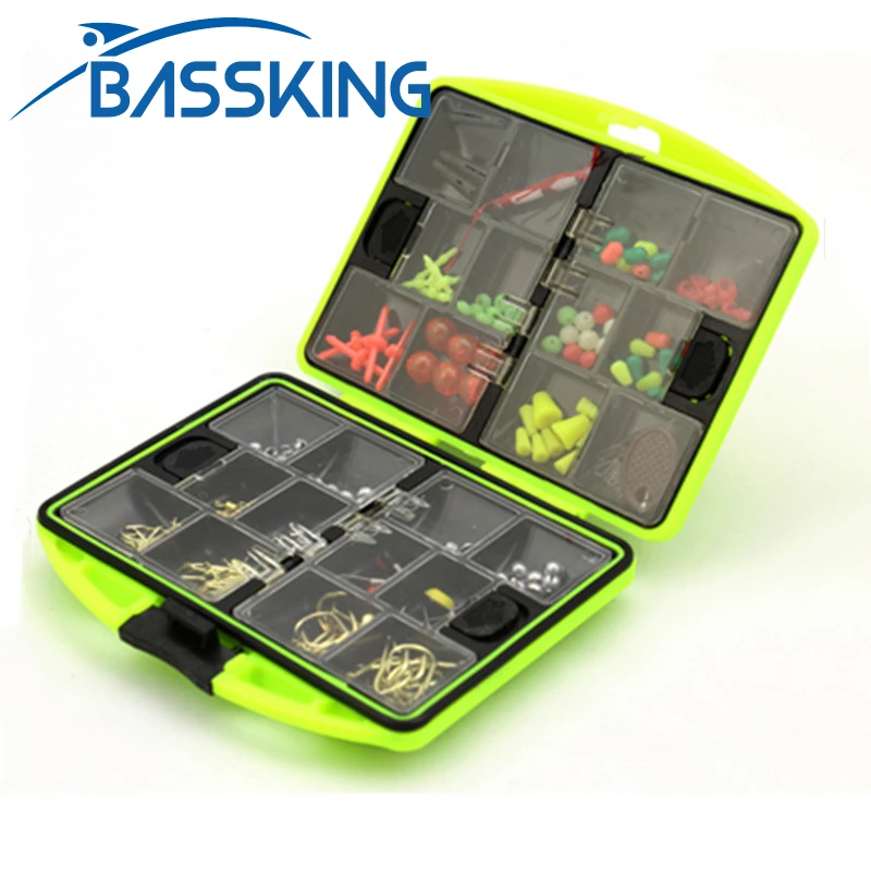 

BASSKING Plastic Fishing Box 12cm*9cm*2.2cm Waterproof Lure Box Rock Fishing Accessories Box High Quality Saltwater Fishing Case