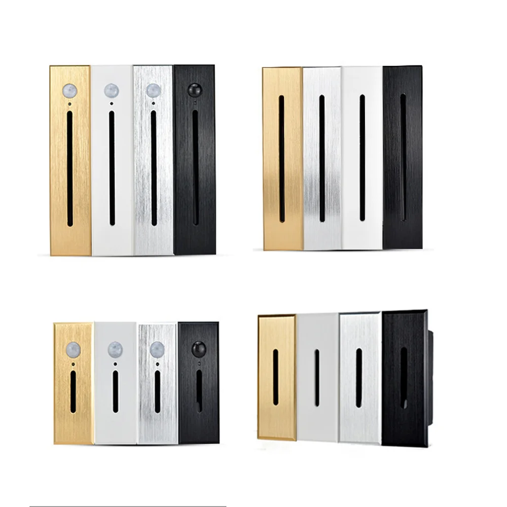 Скидка PIR Сенсор настенный светильник утопленный лестница лампа 3W СВЕТОДИОДНЫЙ Крытый веб-знаменитости Стиль Декор ступеньки лестницы лестница к...