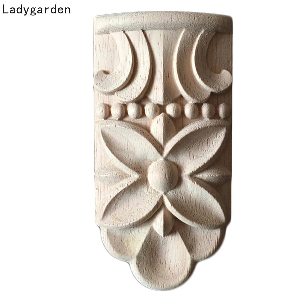 

Цветочная искусственная резьба по дереву, 1 шт., 12 см, угловая аппликация, деревянный декор, настенная дверь, мебель, домашний декор, аксессуа...
