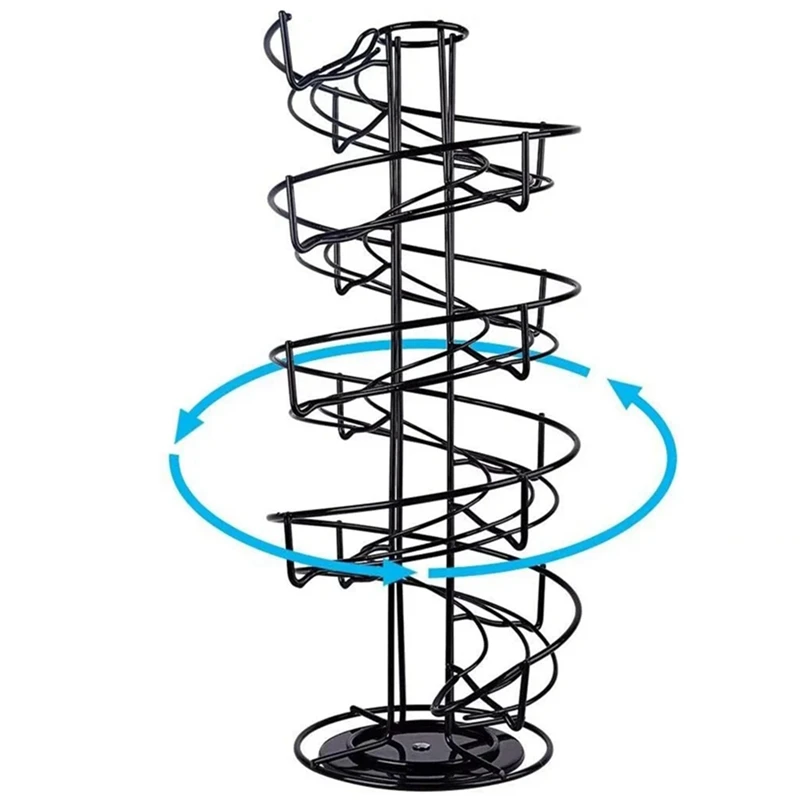 

1 PCS Multifunctional Rotatable Coffee Capsule Pod Holder Storage Egg Tower Stand Shelves Display Rack