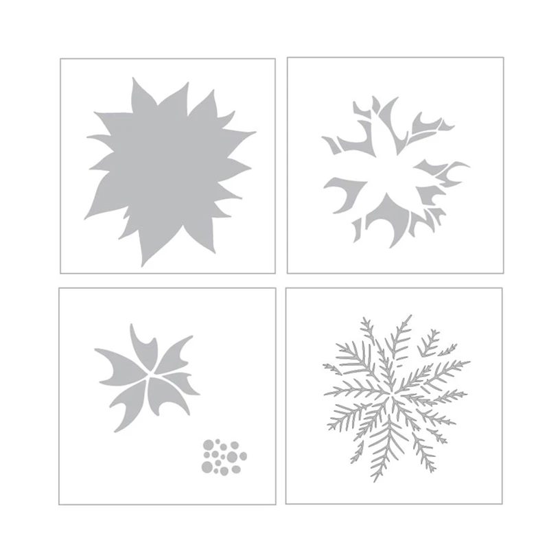

November 2022 New Winter Foliage Stencil for Scrapbooking Paper Making Embossing Frame Card Craft no Stamps and Cutting Dies