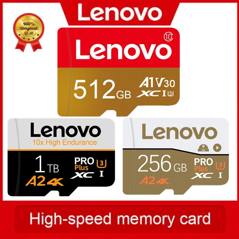 Original Newest Lenovo SD Memory Card Class 10 U1 U3 4K HD T