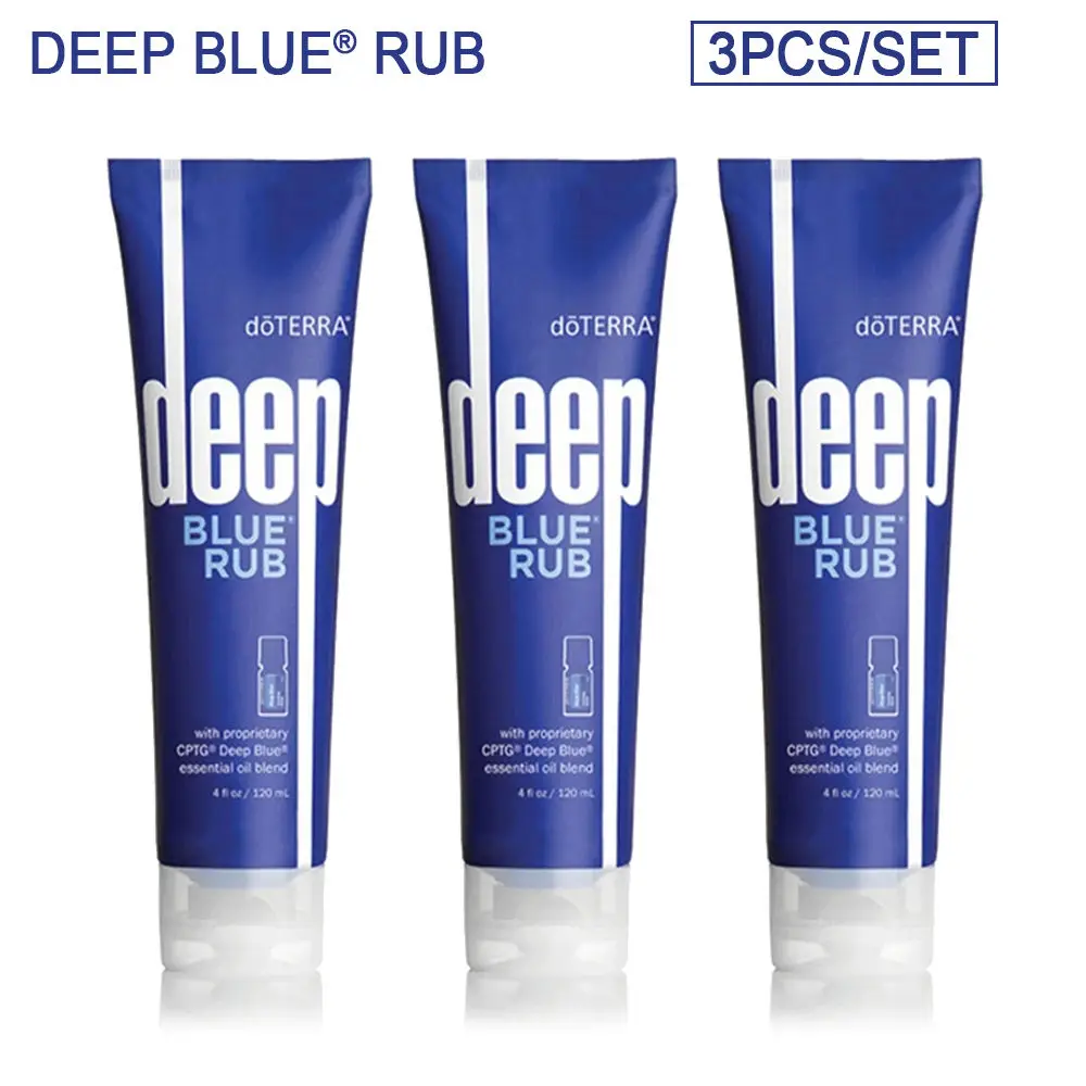 

3Pcs Wholesale New Skin Care Creme Deep Blue Rub With Proprietary Cptg Deep Blue Essential Oil Blend 120ml Cream Deep Blue Crema