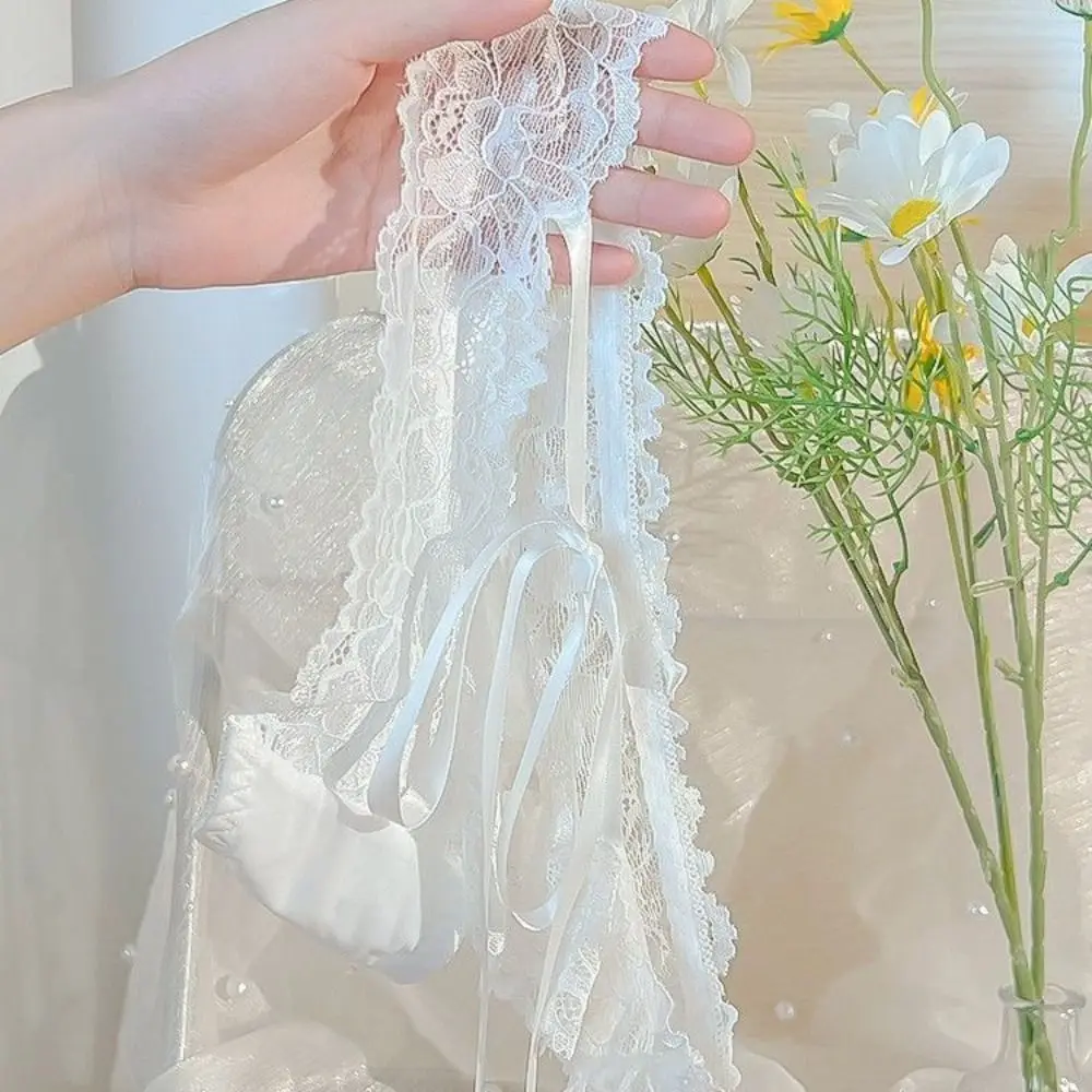 

Middle Waist Bow Lace Panties Breathable Underwear Cotton Crotch Lace Briefs Seamless Briefs Sexy Panties Female Lingerie