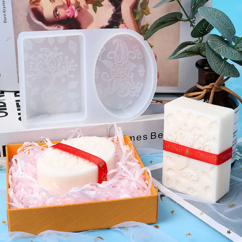 

DIY Epoxy Resin Soap Mould Western Region Ethnic Pattern Soap Silicone Mould