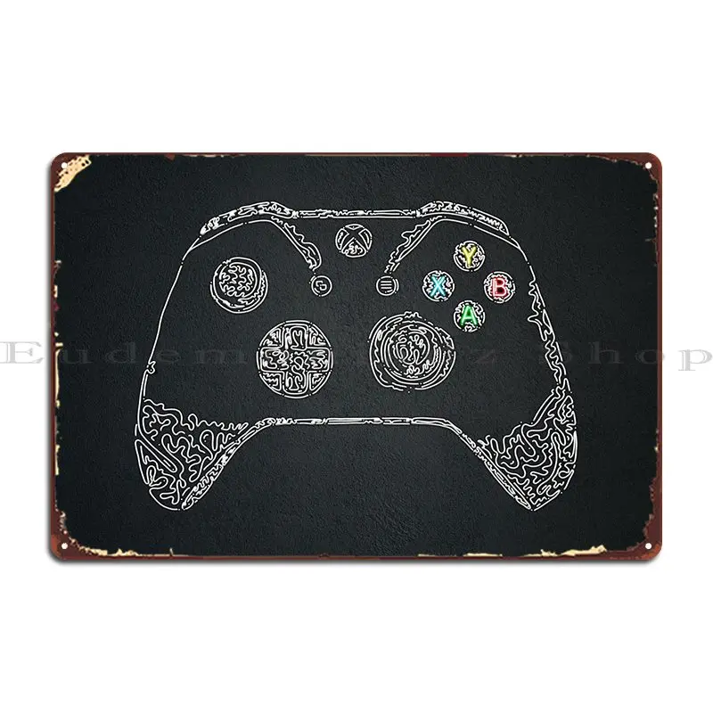 

Joystick Metal Plaque Personalized Garage Pub Printing Garage Tin Sign Poster