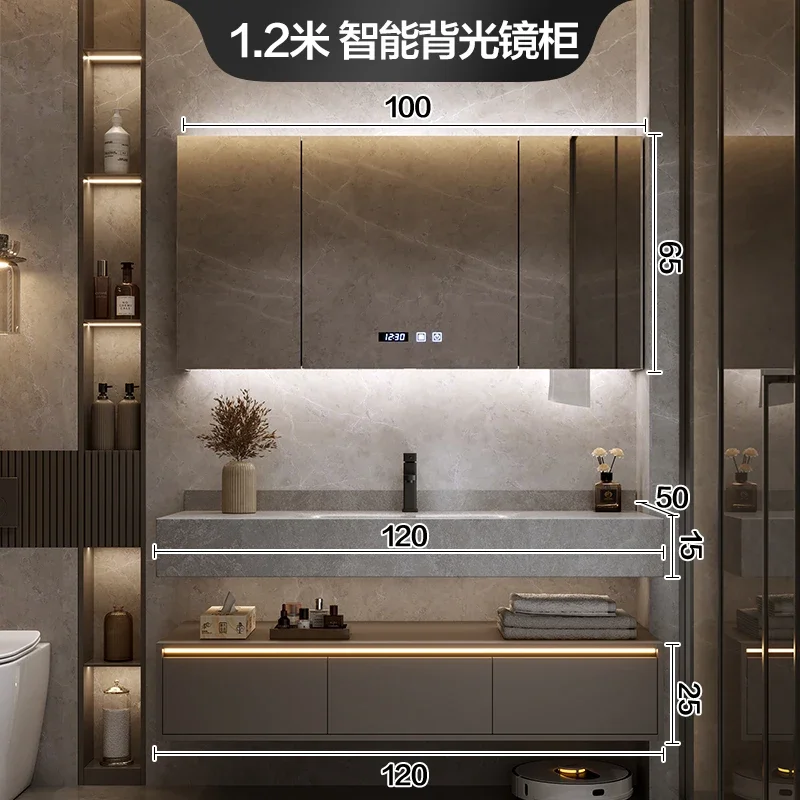 Деревянная мебель для ванной комнаты многоцелевой шкаф полка хранения угловые