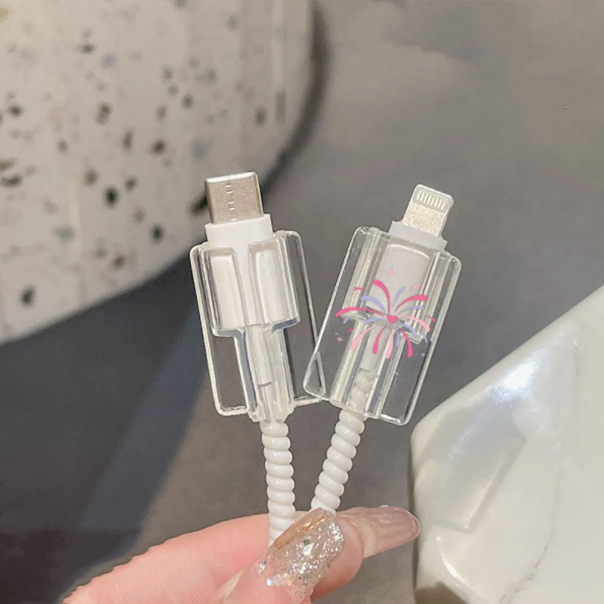 5 Шт. Органайзер Для USB-кабеля Силиконовый Защитный Чехол Линии Передачи Данных