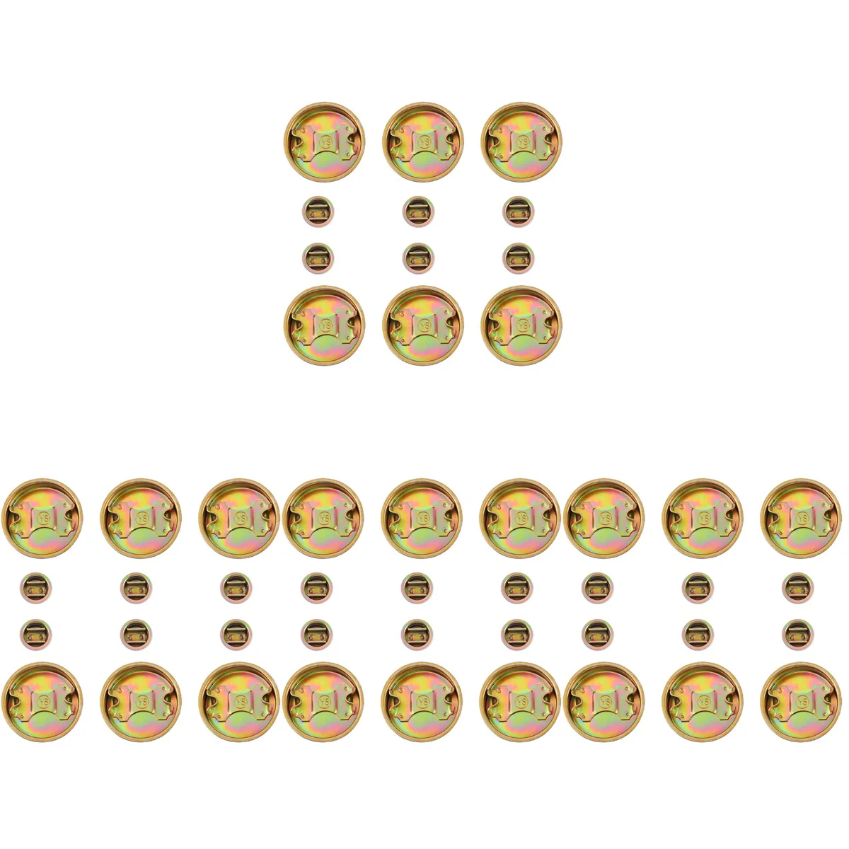 

48 pcs Bung Cap 200l Oil Drum Cap Water Drum Plug Replacement Iron Seal Cover