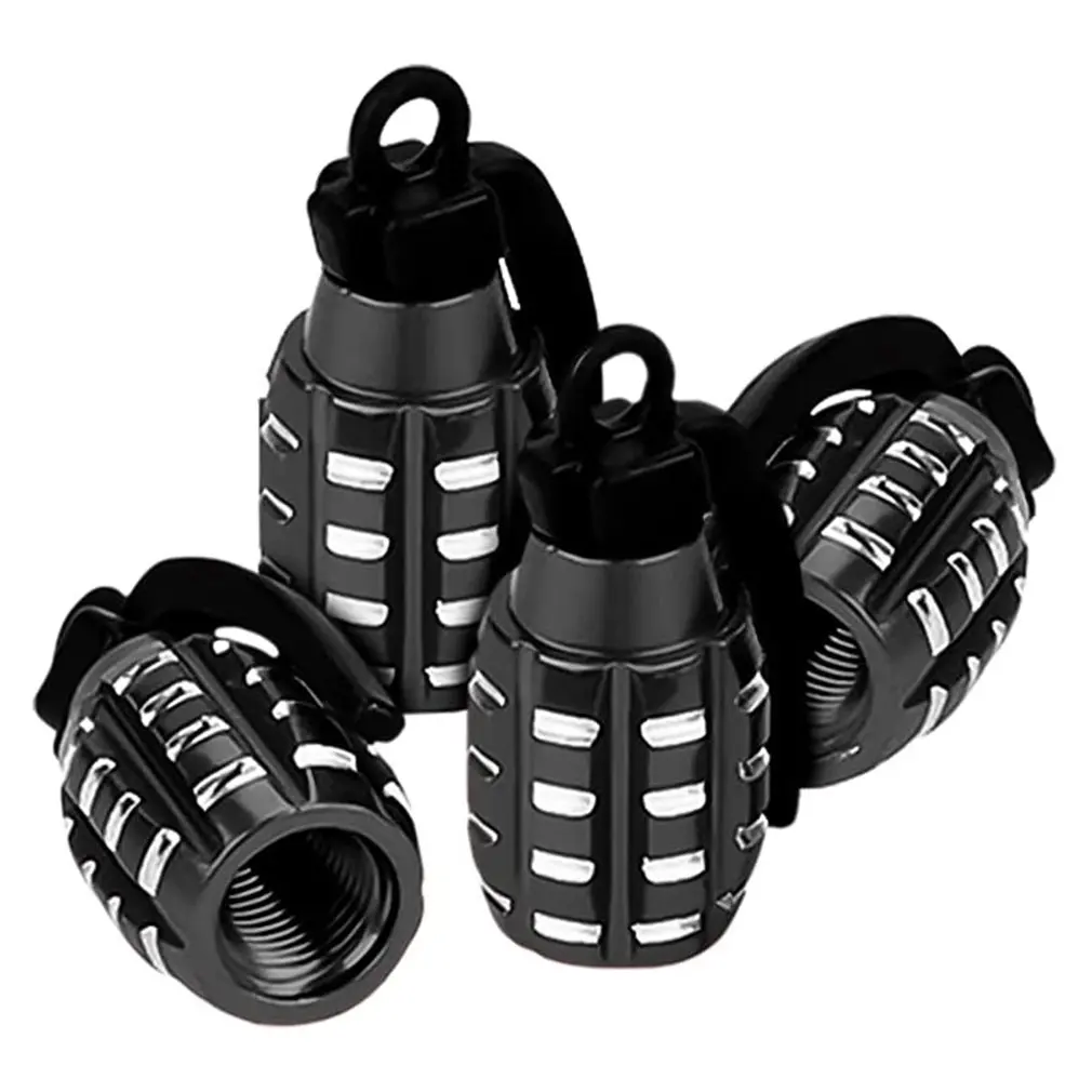 

4Pcs Tire Valve Cap Aluminum Alloy Car Tyre Valve Stem Cover Air Dust Cap Bus Truck Motorcycle Bike Wheel Rim Valve Stem Cover