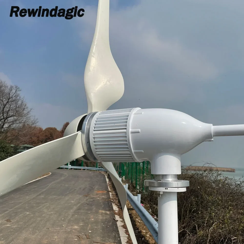 Мощный турбинный генератор на 10 кВт с завода в Китае для домашней фермы 10000 Вт 24 В