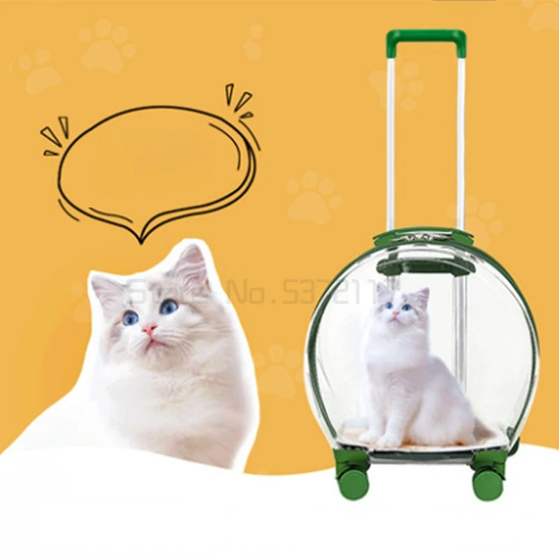 

Чехол-тележка для домашних животных, прозрачная сумка для кошек, многофункциональная портативная сумка для пузырей для домашних животных, сумка для собак, сумка для собак