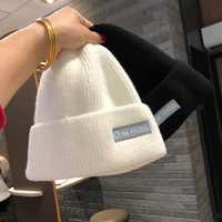 hot selling winter korean fashion rabbit fur hats warm solid color hats for couples fashion joker white female hats knit cap