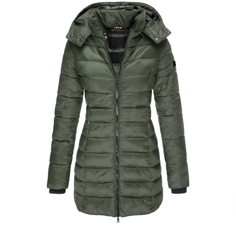 New Winter Coat Women Jacket Cotton Women's Medium Long Coat Cotton Jacket Warm Hooded Down Coats Female Clothing Outdoor Wear
