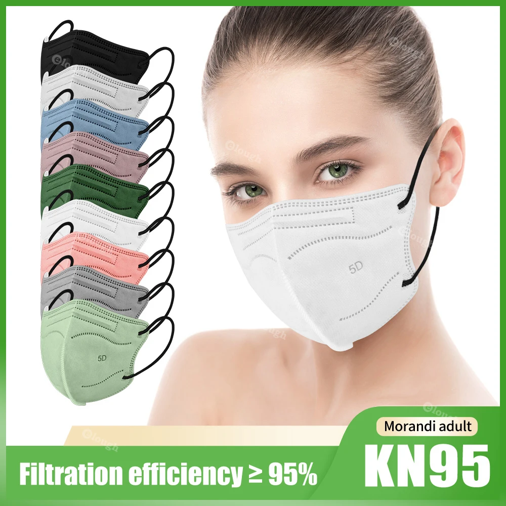 

Morandi 5D Protective Face Mask KN95 Masks Adult 5 Layers Approved FFP2 Mask Europe KN 95 Respirator FFPP2 Masque fp2 FFP3 Maske