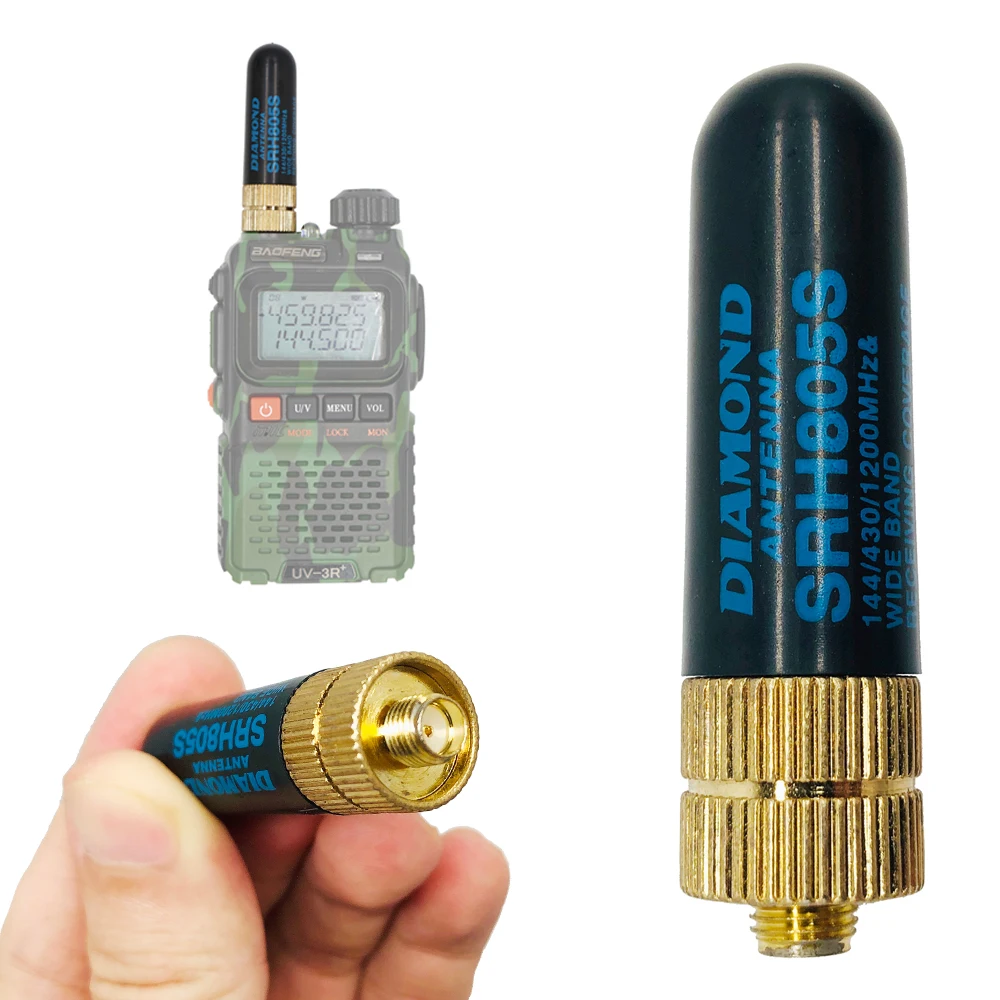 srh 805s antenna baofeng walkie talkie sma f female dual band mini antenna vhfuhf srh805s for uv5r uv82 bf888s gt 3 ham radio free global shipping