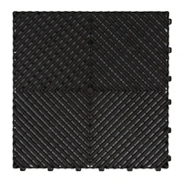 40x40x1 8 free design anti slip plastic pp interlocking car wash drain garage floor tile for carwash garage floor mat grating