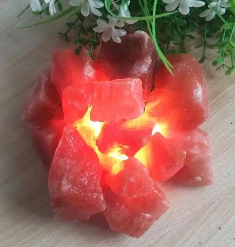 Натуральная Розовая Гималайская скальная соль Chunk для украшения сделай сам |