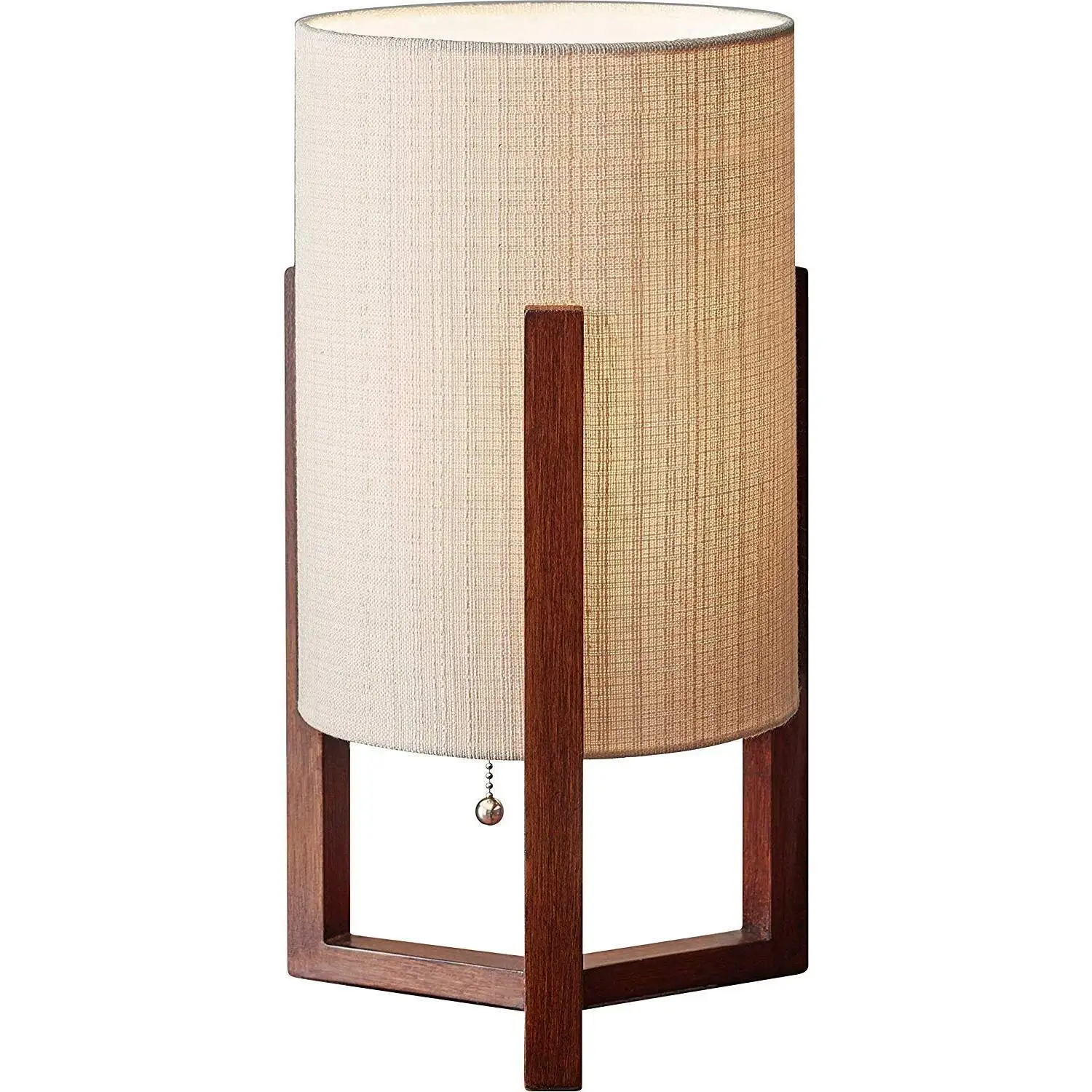 Quinn Table Lantern, Walnut Birch Wood