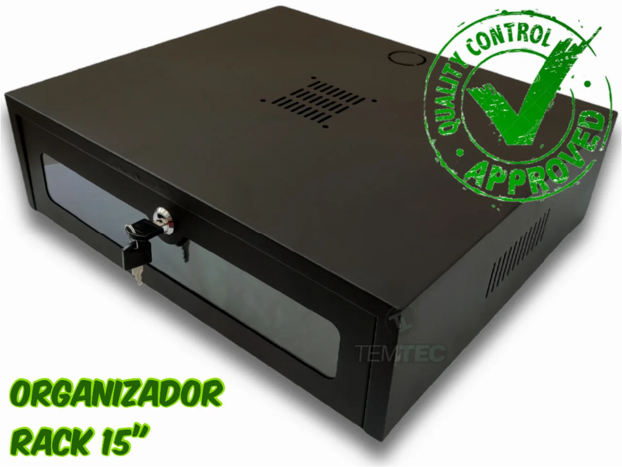 

ORGANIZADOR RACK 15 "COM TAMPA E VISOR INFORMÁTICA PROF. RCG