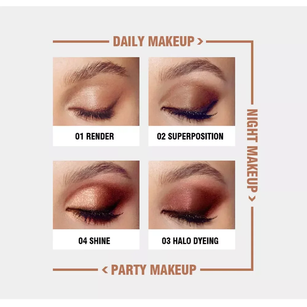 

2022NEW eyeshadow palette 9 Kleuren Matte Oogschaduw palette Glitter oogschaduw Make-Up Naakt Make set Korea Cosmetica