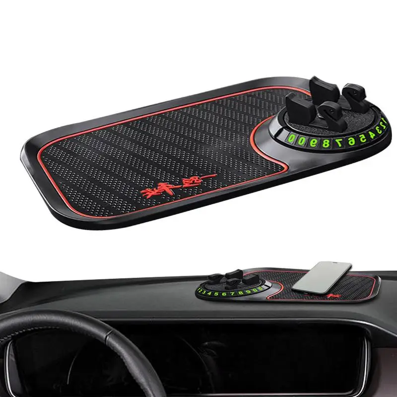 

Автомобильный держатель для телефона, лоток с поворотом на 360 градусов, автомобильная панель для приборной панели, противоскользящая панель для телефона, водонепроницаемый держатель для телефона с зажимом для приборной панели