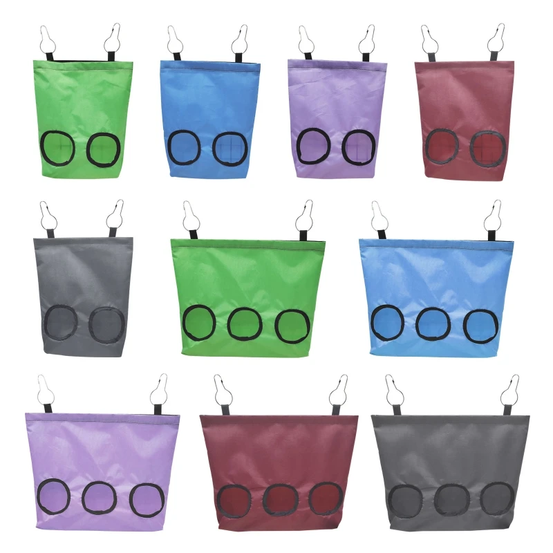 

2-hole 3-hole Guinea Pig Hay Feeder Small Animal Feeder Rabbit Hay Feeding Bag Rabbit Food Dispenser Bag Cage Accessories