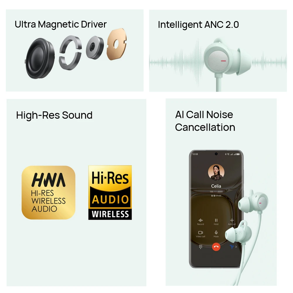 Беспроводные наушники Huawei FreeLace Pro 2