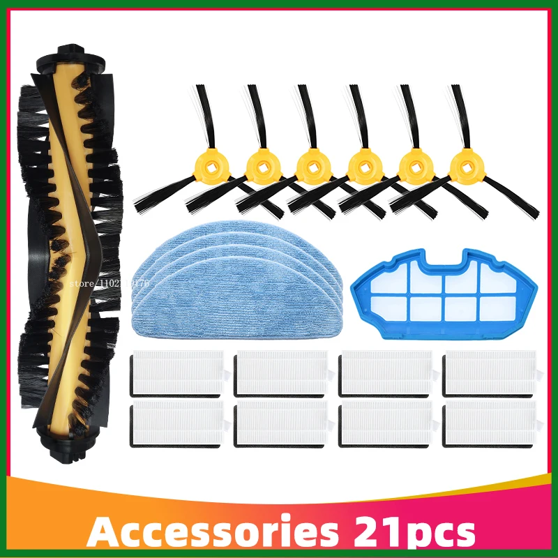 

Main Side Brush Strainer Hepa Filter Mop Cloth Replacement Part for Ecovacs Deebot N79 N79S N79C Robotic Vacuum Cleaner