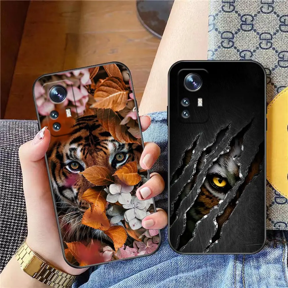 

Animal Cute Flower Tiger Phone Case For Xiaomi Mi 12x Mi 12 Mi 11t Mi 11x Mi 11i Mi 11 Mi 10s Mi 10t Mi 10 Pro Lite Ultra Cover