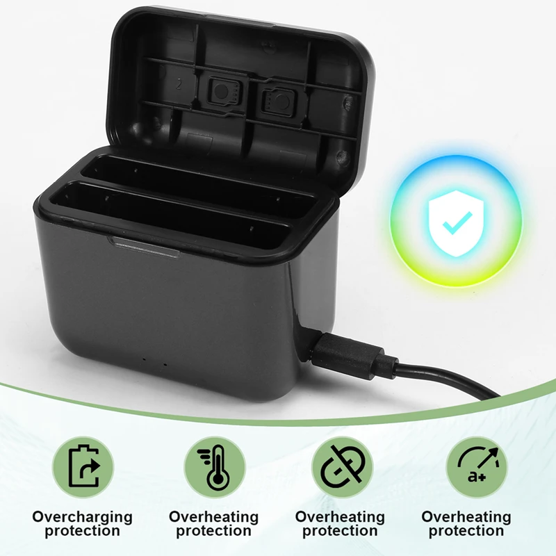 Быстрое зарядное устройство для Insta360 X4 быстрая портативная 2-канальная станция