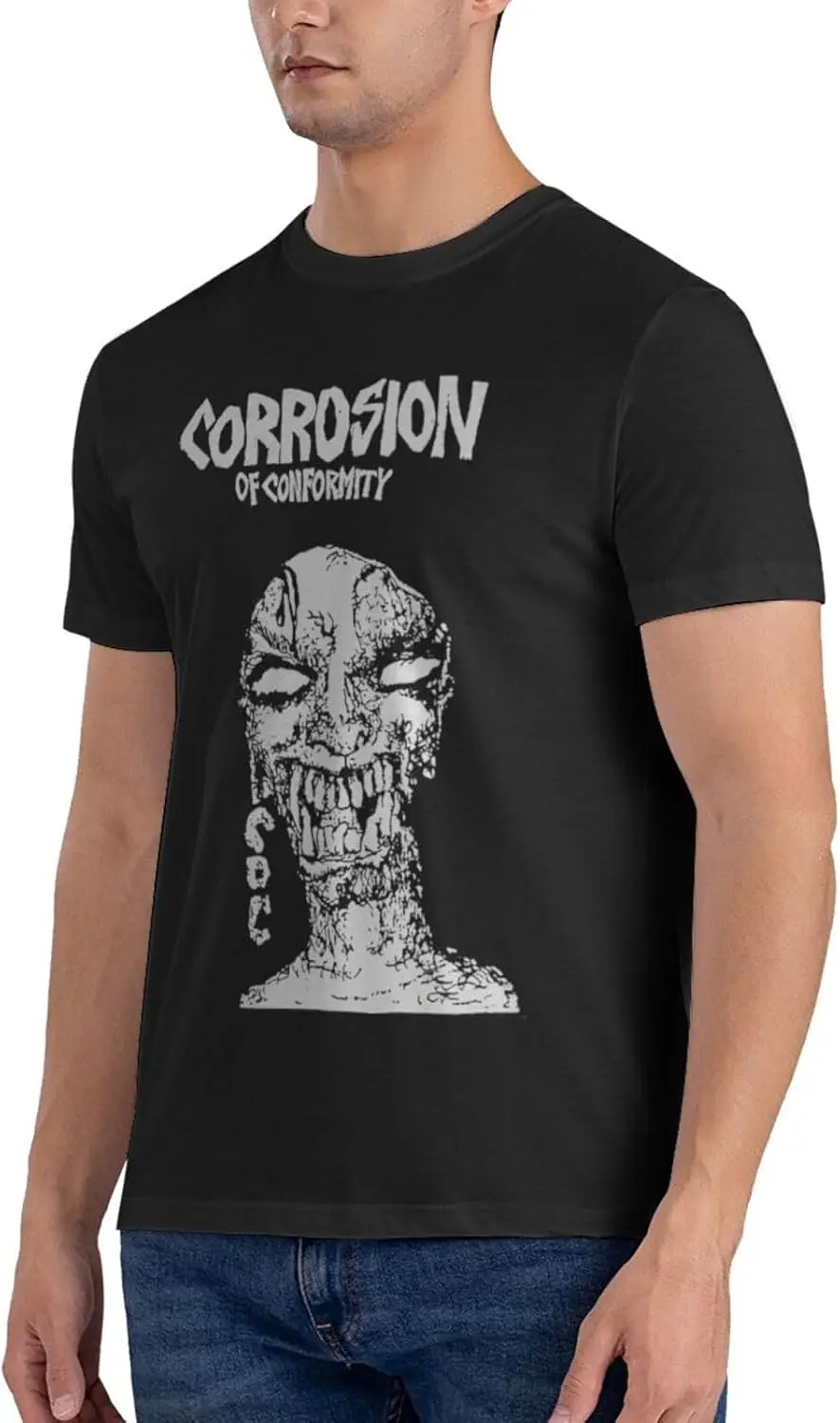 Футболка мужская с графическим принтом круглый вырез хлопок смешная рубашка