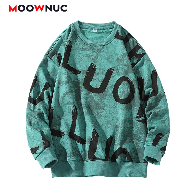 

Spring Fashion Hoodies For Men 2022 Autumn Loose New Sport Casual Pullover Hombre Student Solid Long Sleeve Male Youth MOOWNUC