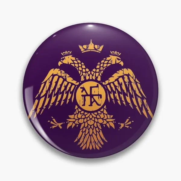 

Byzantine Eagle Symbol Flag Soft Button Pin Women Metal Funny Lapel Pin Brooch Clothes Decor Creative Hat Cute Cartoon Badge