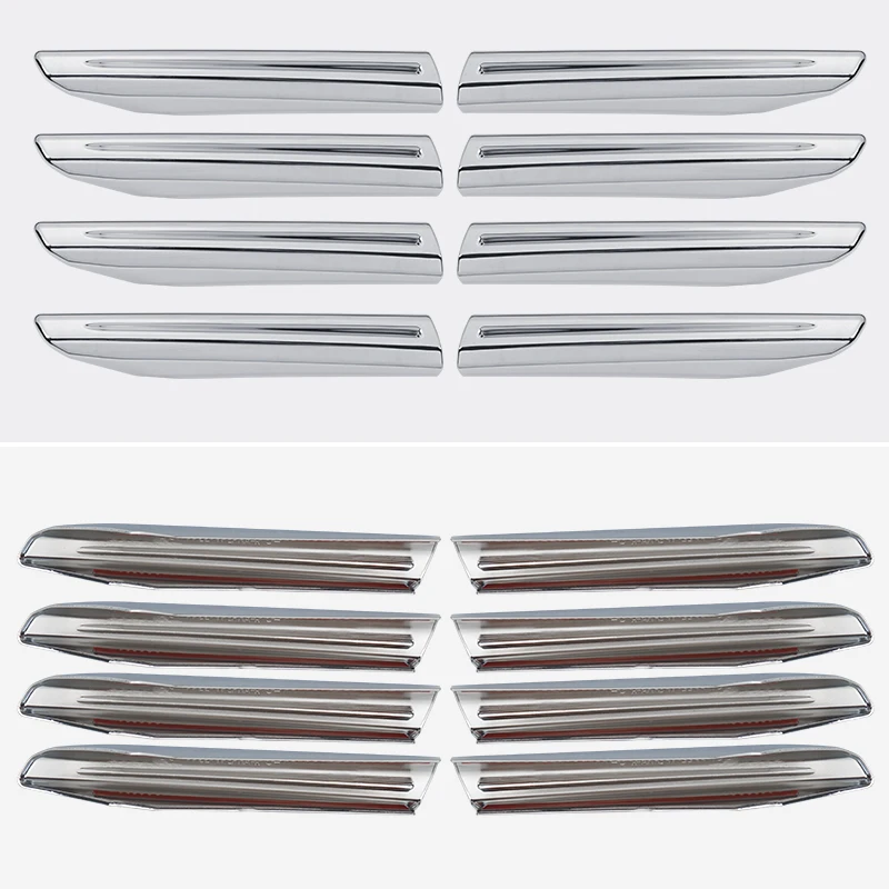 Хромированный глянцевый бампер для передней решетки радиатора Toyota Land Cruiser 300 Lc300