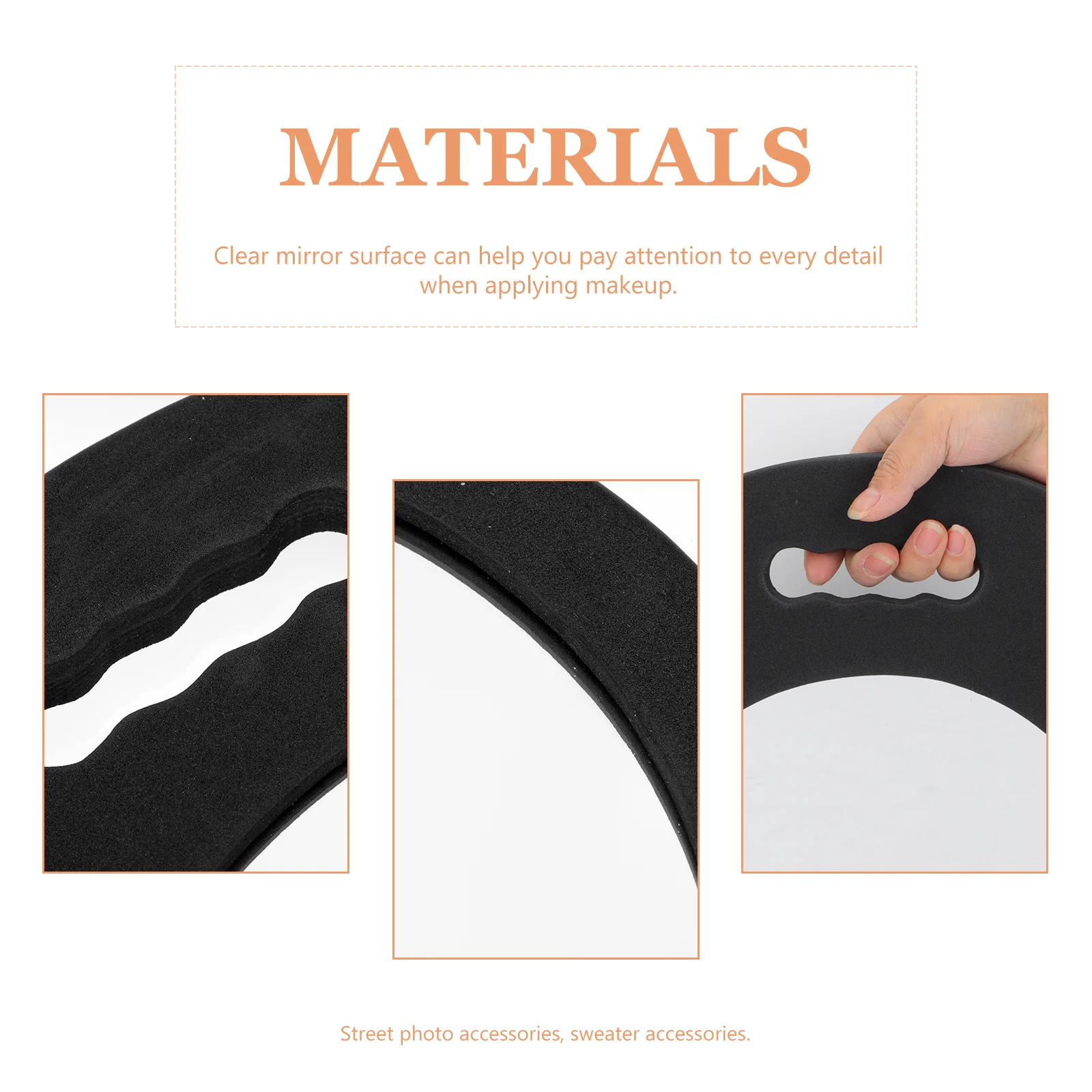 Зеркало из пенопласта ручные винтажные зеркала для макияжа парикмахерской