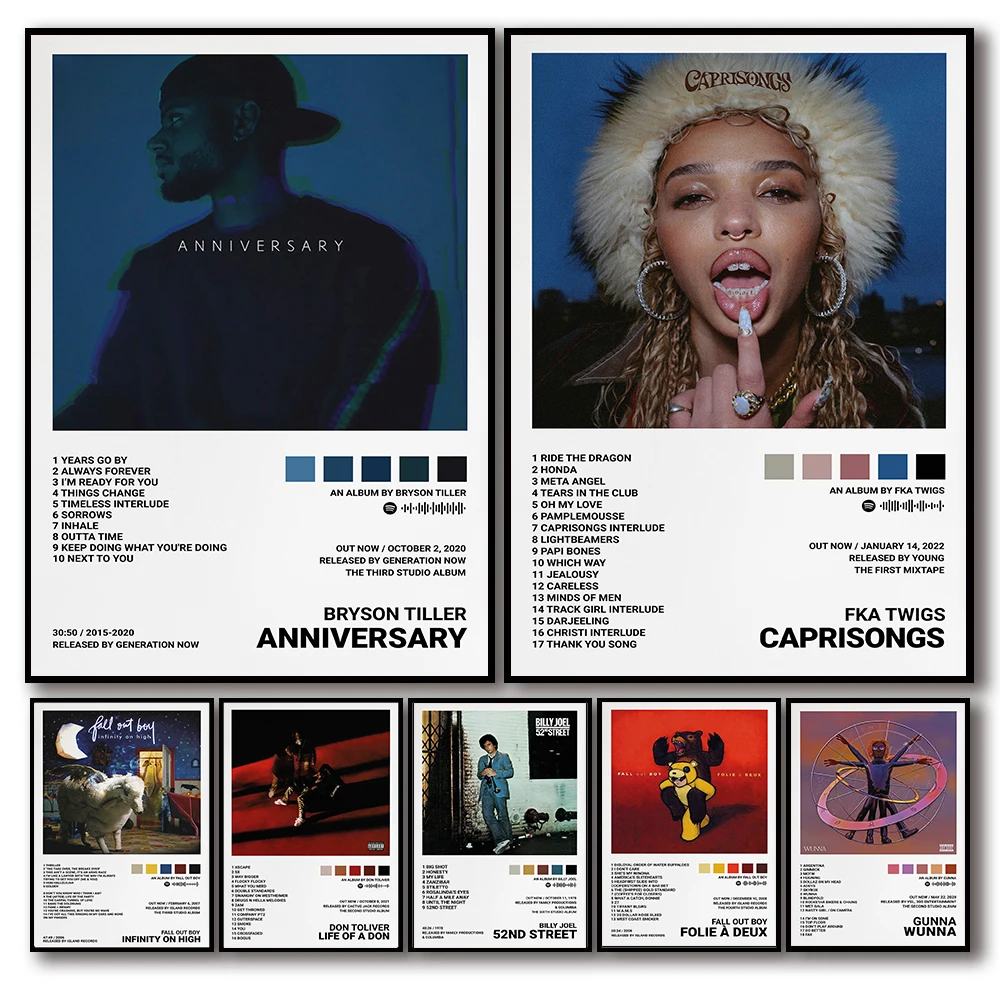 Bryson культиватор FKA Twigs Rapper хип-хоп Музыка Альбом Обложка постеры для комнаты Холст Картина Печать Искусство домашний Декор стены картина подарок