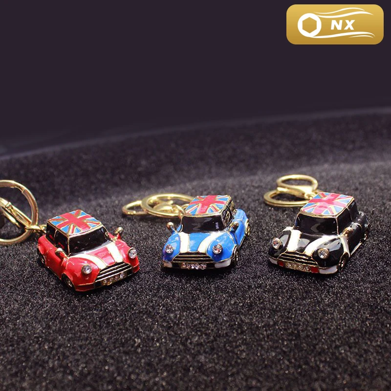 

High Quality Car Alloy Keychain Keyring Pendant Car Model Key Chain Ring Holder For Mini Cooper S JCW One Countryman Accessories