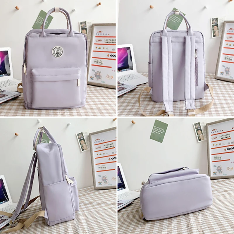 Kawaii Women's Backpacks Waterproof Nylon Female Schoolbag College Large Ladies Laptop Backpacks Anti Theft Travel Book Bags