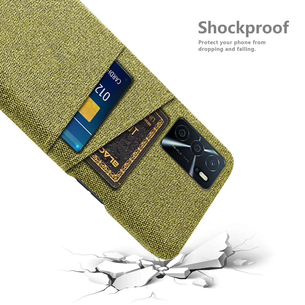 

Fabric Case For Oppo A16s a16 Case 6.52'' Dual Card Fabric Cloth Luxury Cover for OPPO A16 2021 A 16 S Phone Cases Fundas Coque