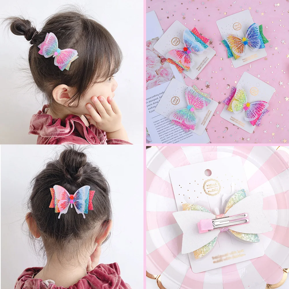 

Sweet Ribbon Hair Bows Clips Kids' Hair Accessories Flower Hair Clip Girls Bow Hairpin Duckbilled Barrette Hairpin Hairgrips