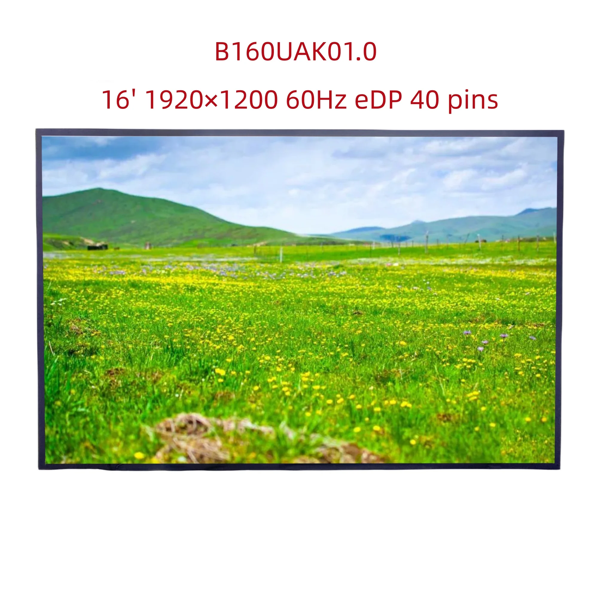 Фото B160UAK01.0 16' 1920×1200 60Гц Дисплейная панель для ноутбука eDP 40 контактов ЖК-экран №1
