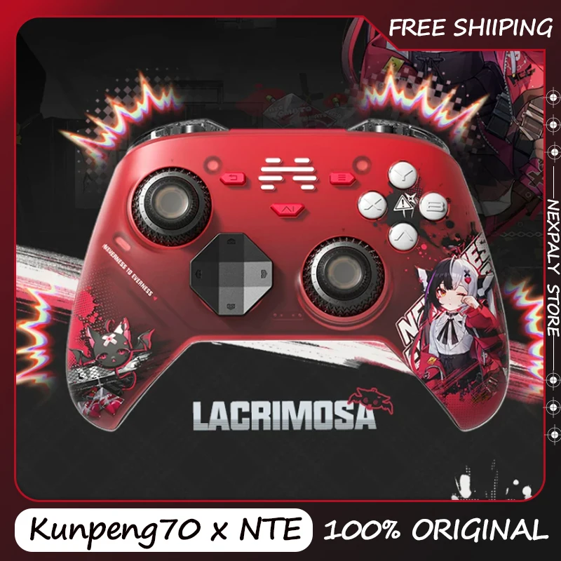 Фото Игровой контроллер Kunpeng70 X NTE Limited Game Controller Mint Lacrimosa AI Elite, беспроводной геймпад для ПК, Steam, мобильных устройств, ТВ, кастомный игровой контроллер №1